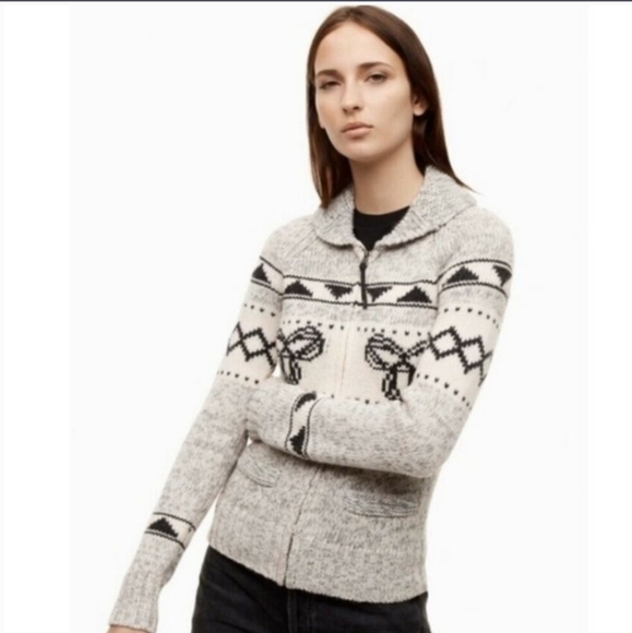 TNA wool zipped sweater - Picture 1 of 8